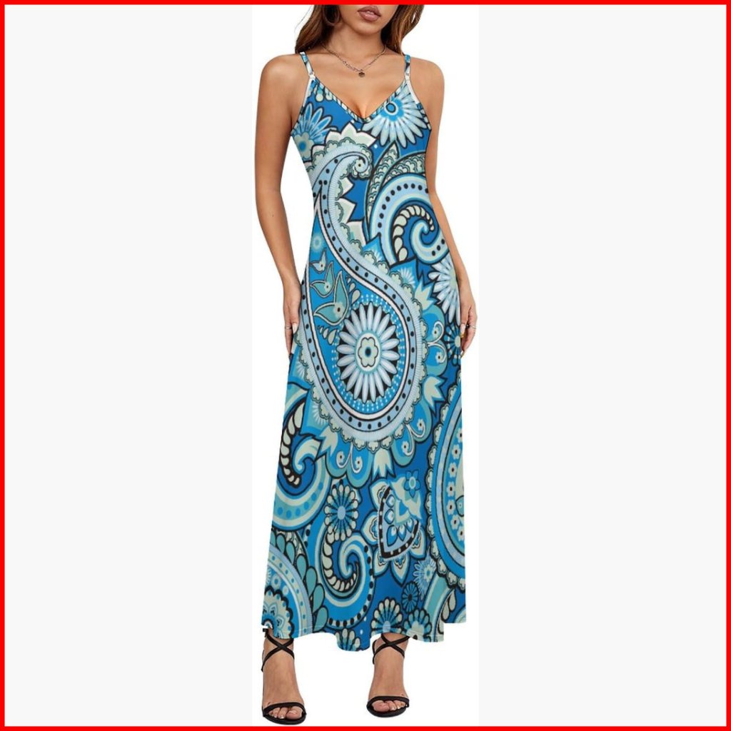Floral Spaghetti Strap Maxi Dress Stretch Bodycon Backless Long Dress